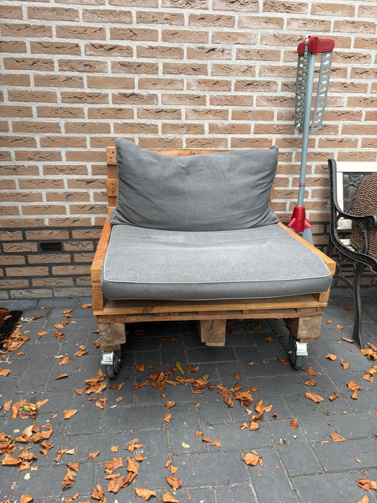 Palletbankje, Ophalen, Gebruikt, Hout