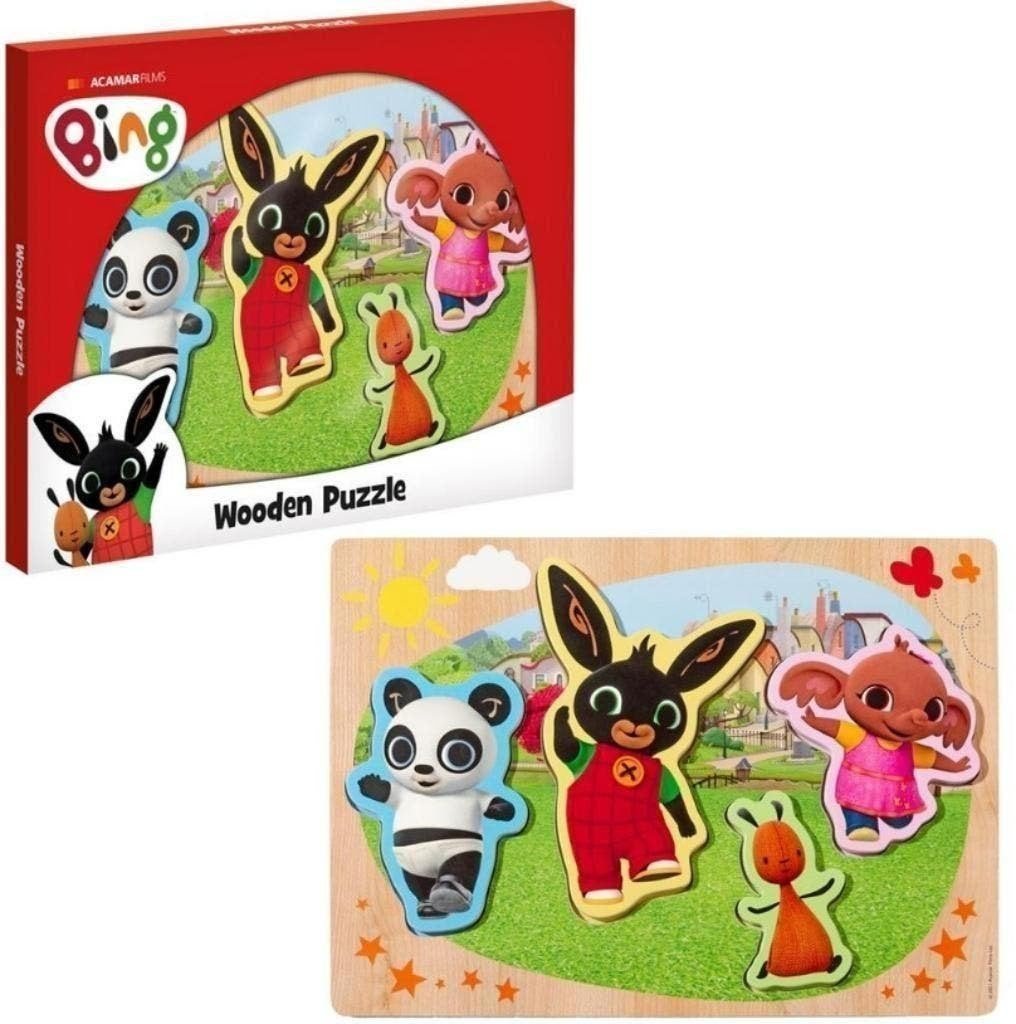Bing Konijn Houten Puzzel - VAN 14,95 VOOR 9,95!, Nieuw, Ophalen of Verzenden, Minder dan 10 stukjes, Nvt