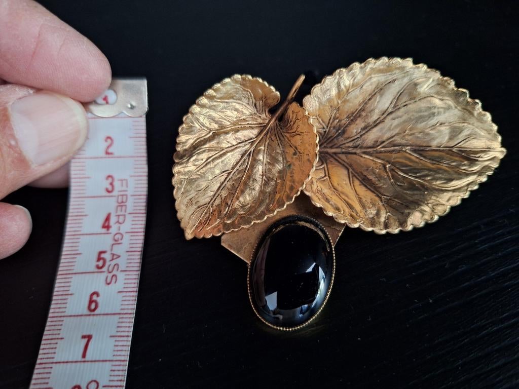 Ermani Bulatti Broche met Speld - Vintage Bladmotief, Sieraden, Tassen en Uiterlijk, Ophalen of Verzenden