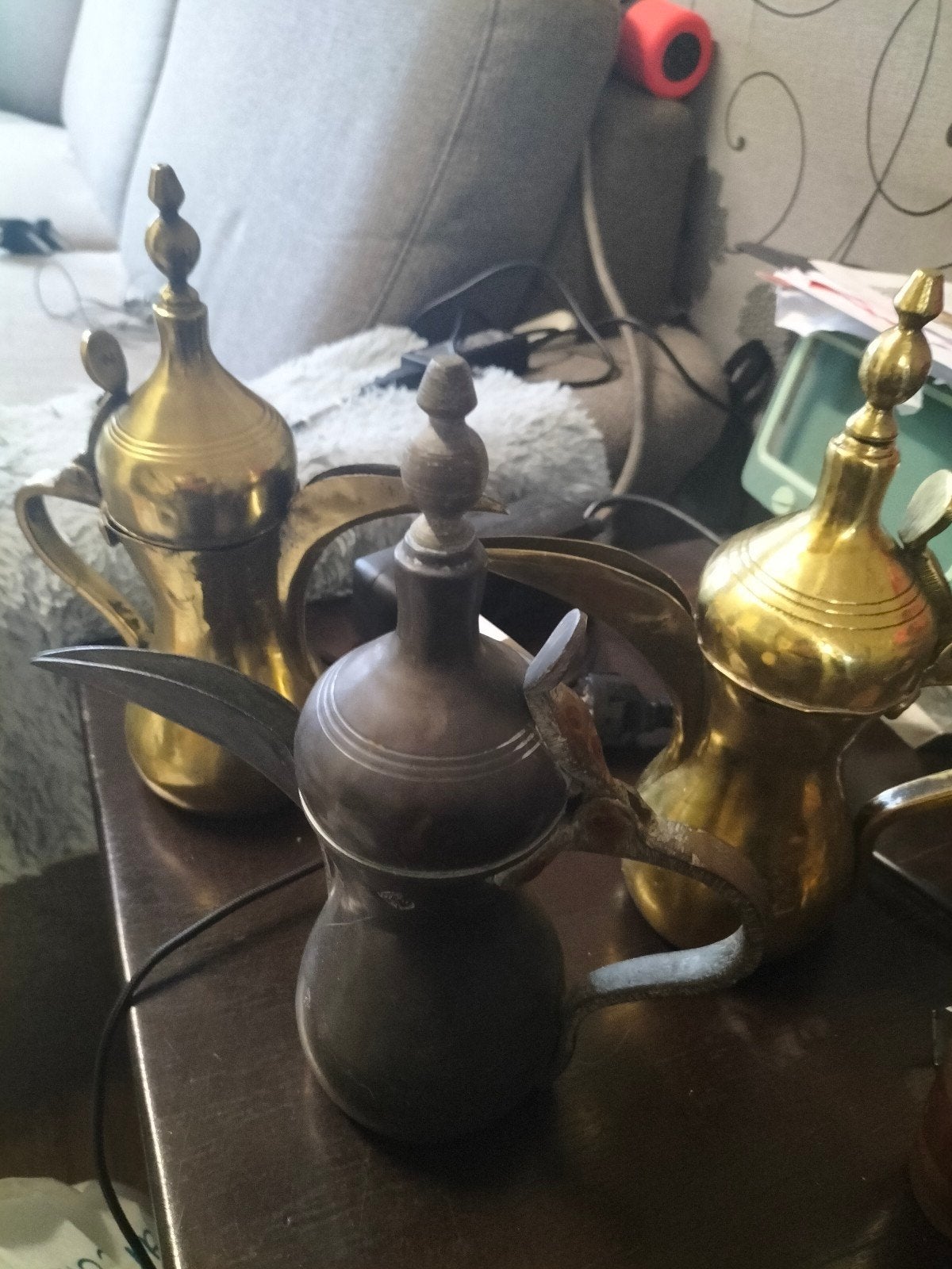 Set van 3 Vintage Arabische Dallah Koffiekannen, Ophalen of Verzenden