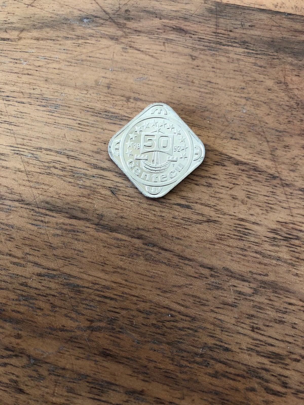 FDC  50 cent munt uit 1922 - Koningin Wilhelmina, Postzegels en Munten, Ophalen of Verzenden, Overige waardes, Losse munt