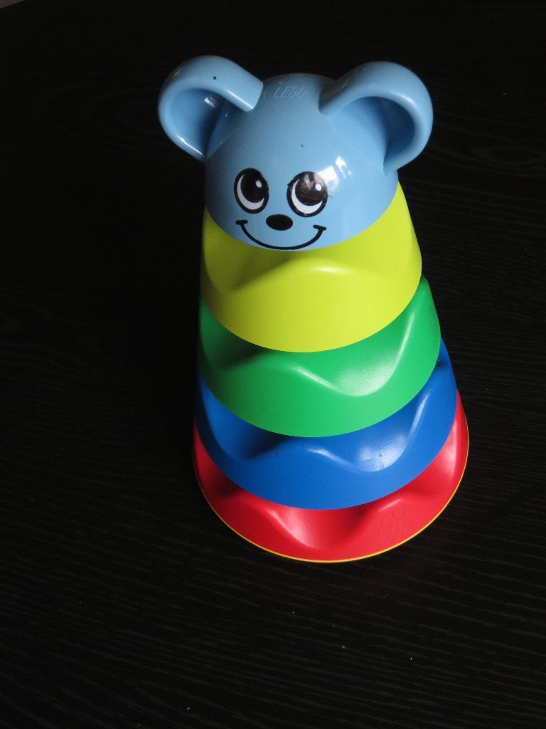 Lego Primo stapeltoren muis tuimelaar 5 delig, Kinderen en Baby's, Lego Primo, Ophalen of Verzenden, Zo goed als nieuw, Compleet