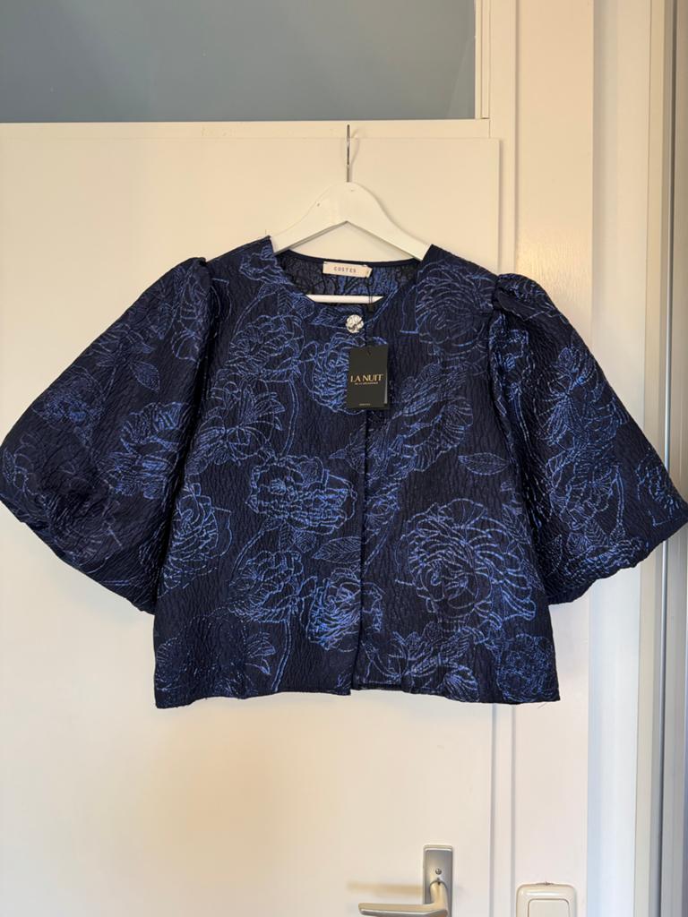 Nieuw! Costes La Nuit Jasje XL - Floral Jacquard Blouse, Blauw, Maat 46/48 (XL) of groter, Nieuw, Ophalen of Verzenden