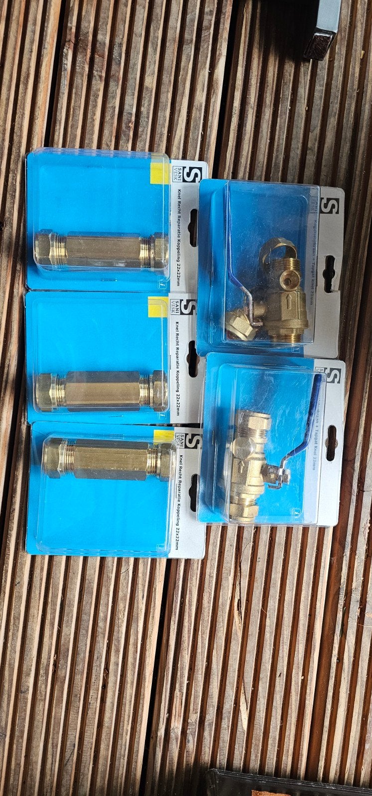 Kogelkraan en reparatie koppelingen, Doe-het-zelf en Verbouw, Sanitair, Ophalen of Verzenden, Nieuw, Koper, Kraan