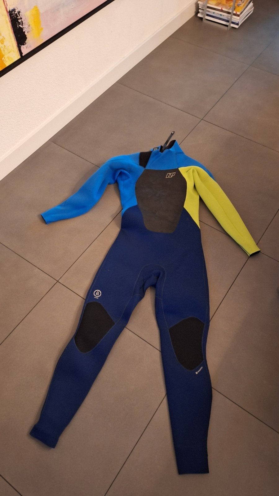 Surfpak NP blauw zwart groen neopreen, Ophalen of Verzenden, Wetsuit