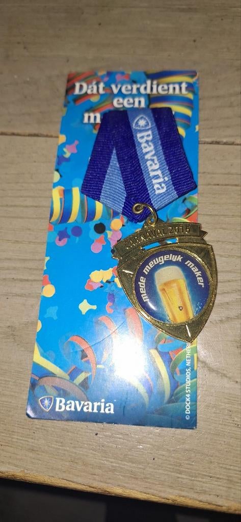 Bavaria carnaval medaille 2016 (3526), Ophalen of Verzenden, Zo goed als nieuw, Bavaria