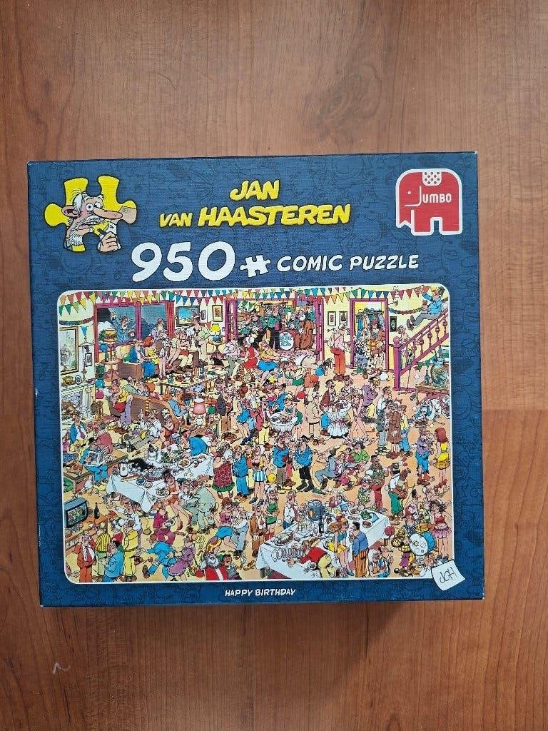 Puzzel - Jan van Haasteren - Happy Birthday, Hobby en Vrije tijd, Denksport en Puzzels, Ophalen, 500 t/m 1500 stukjes, Gebruikt