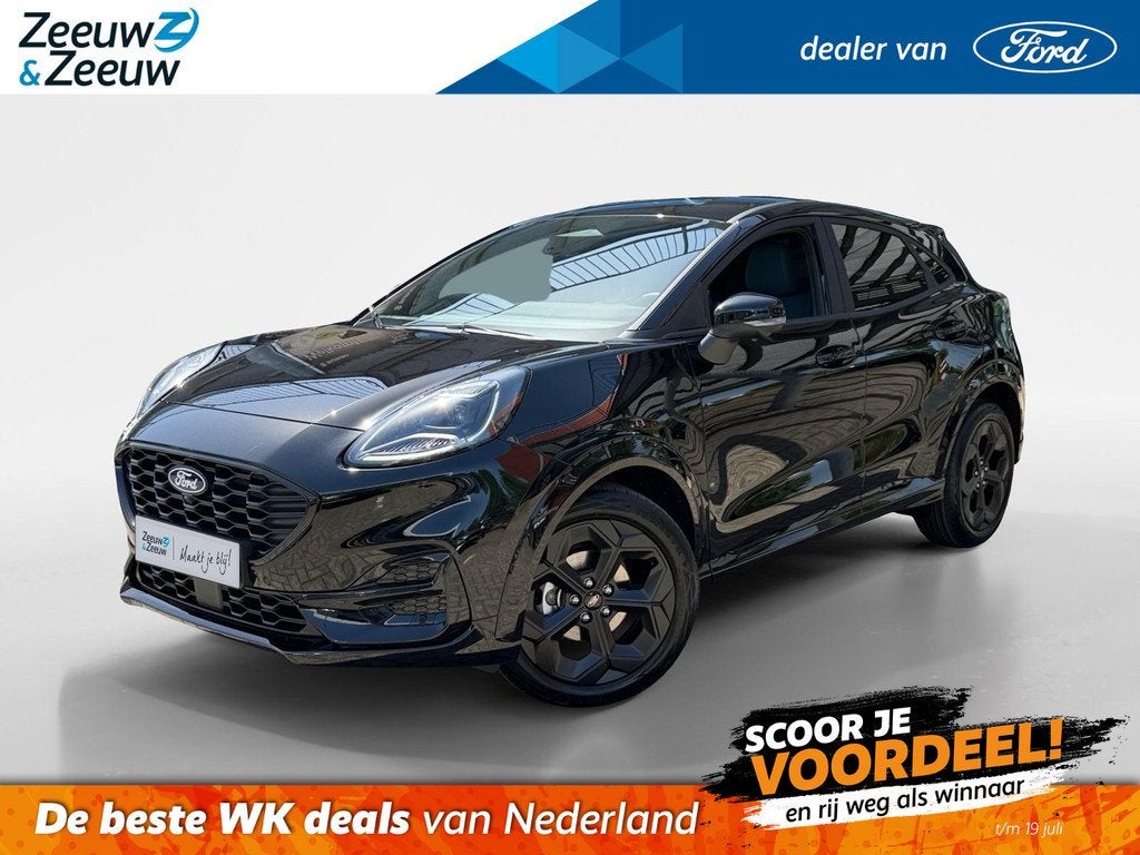 Ford Puma 1.0 EcoBoost Hybrid BlueCruise Edition | 5000,- Vo, Auto's, Ford, 12 maanden, Puma, Euro 6, Leder en Stof