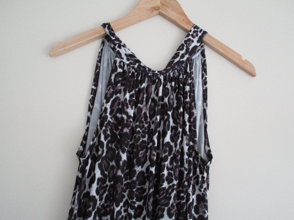 ZGAN zomerjurk zwart gewerkt  L / XL, Zwart, Maat 42/44 (L), Ophalen of Verzenden, Zo goed als nieuw