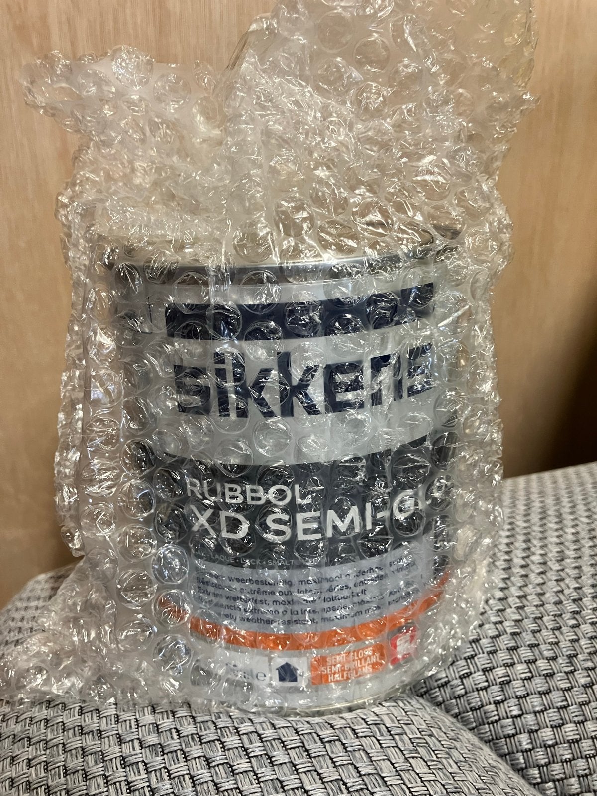 RAL 7021 Sikkens Rubbol XD Semi-Gloss Lak - 1L, Nieuw, Ophalen of Verzenden, Lak, Grijs