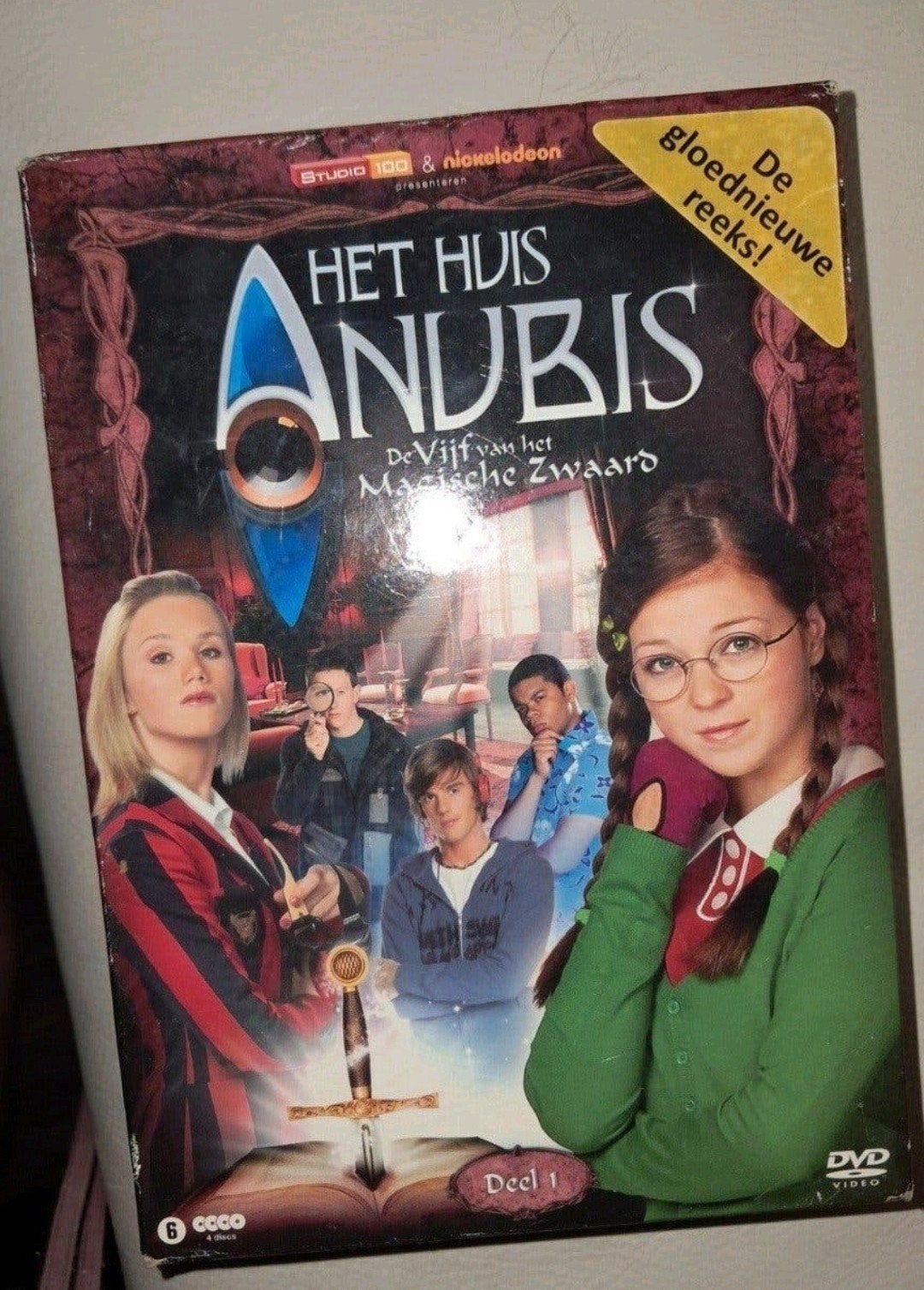 Het Huis Anubis - De Vijf van het Magische Zwaard (Deel 1), Cd's en Dvd's, Gebruikt, Seizoen 1, Vanaf 6 jaar, Actie en Avontuur