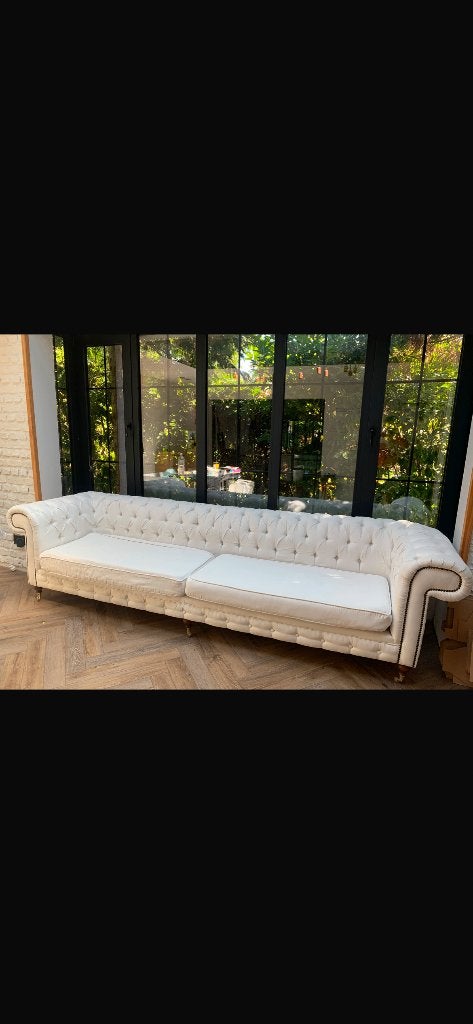 Witte sofa, Ophalen, Gebruikt, Vierpersoons of meer, Minder dan 150 cm