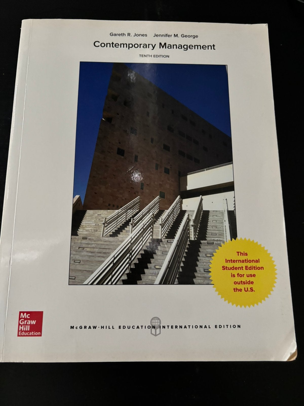 Contemporary Management 10de Editie ~ 2017, Ophalen of Verzenden, Zo goed als nieuw, Management