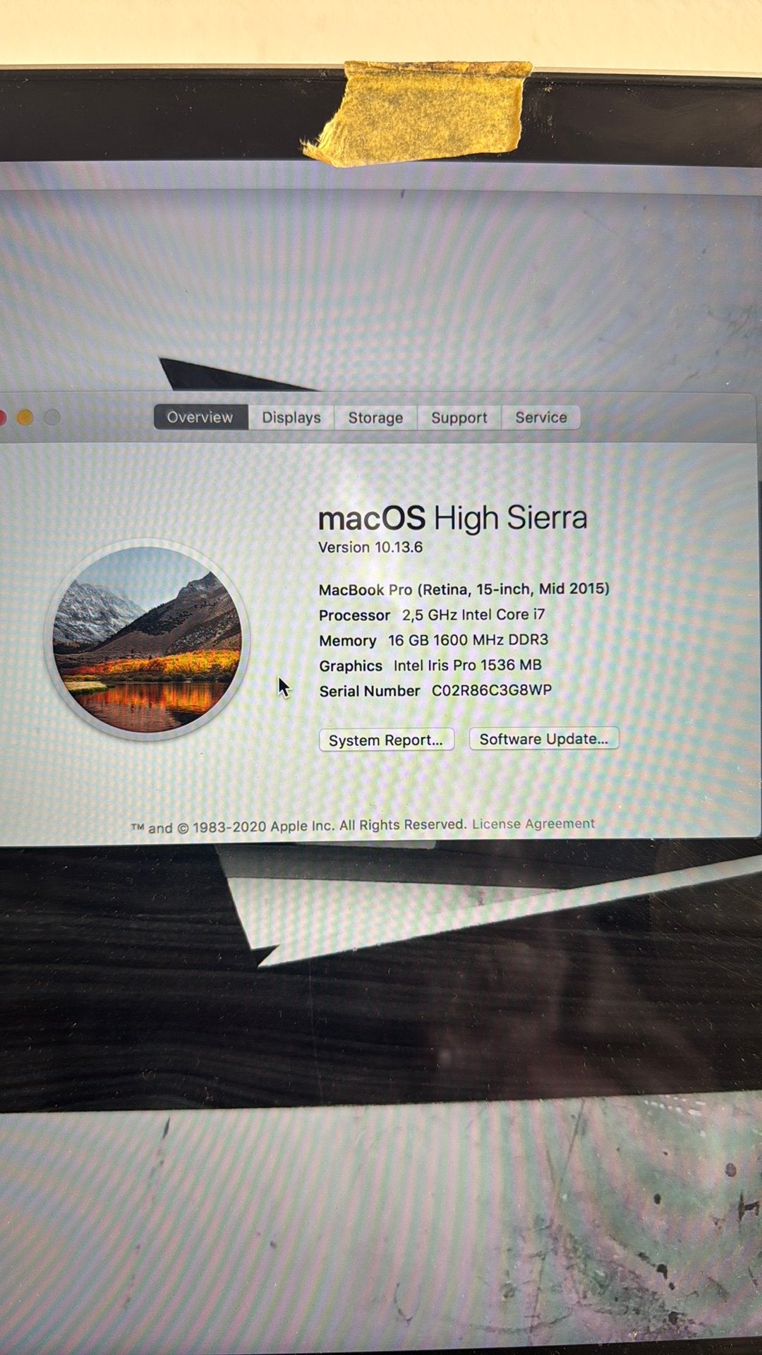 Macbookpro a1389 15” 2,5ghz core i7, Computers en Software, Apple Macbooks, Gebruikt, 2 tot 3 Ghz, 15 inch, Ophalen