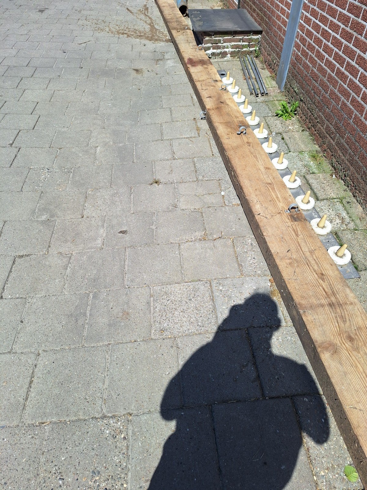Houten balk 8 m x 0,10x0,27, Ophalen, Hout