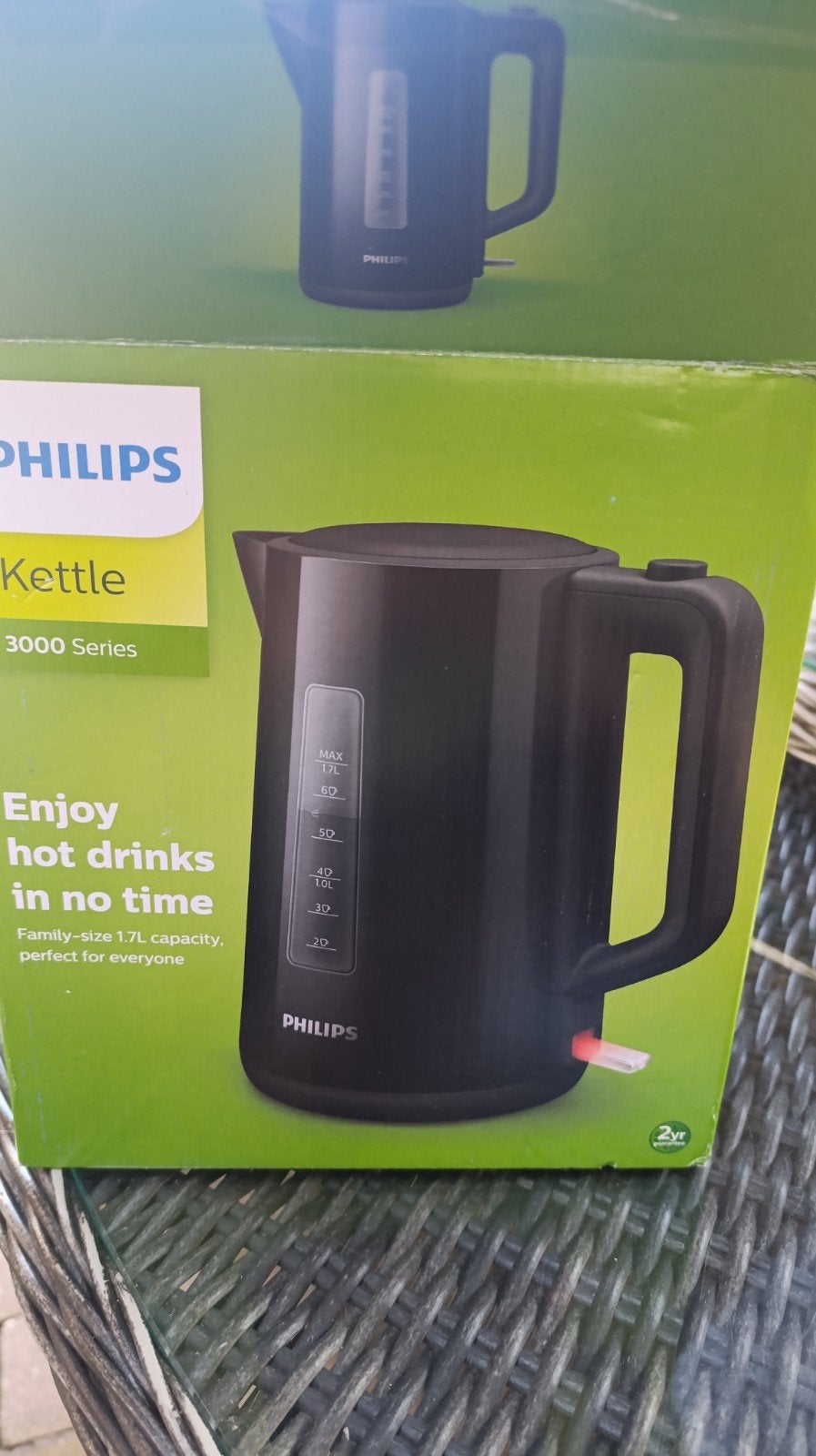 Philips Waterkoker HD9318 3000 Serie - Nieuw in doos, 1 tot 2 liter, Ophalen of Verzenden, Nieuw