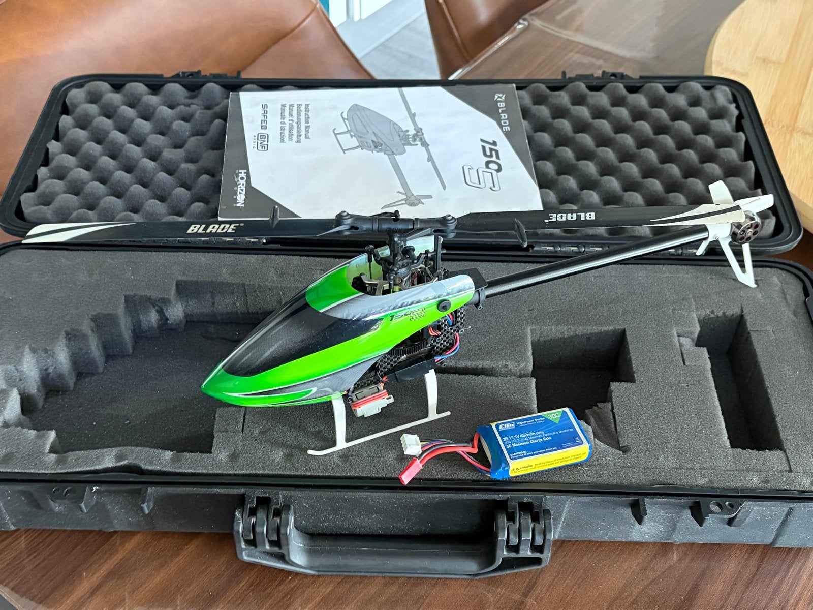 Blade 150 S RC Helikopter BNF met koffer en accu, Ophalen of Verzenden, Gebruikt, Elektro, Helikopter