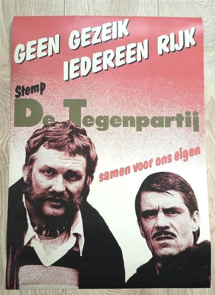 40x60cm de Tegenpartij van Kooten en de Bie Poster, Verzamelen, Verzenden, Nieuw, Poster