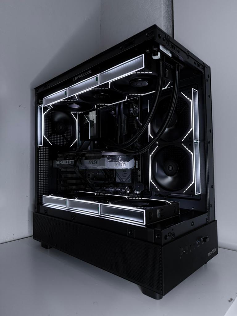 Game Pc | Ryzen 5 9600x | RTX 5070 | 32GB DDR5 | 1TB NIEUW!, Met monitor, 32 GB, RTX 5090 5080 5070 4090 4080 4070 TI super 3090 9060xt black
