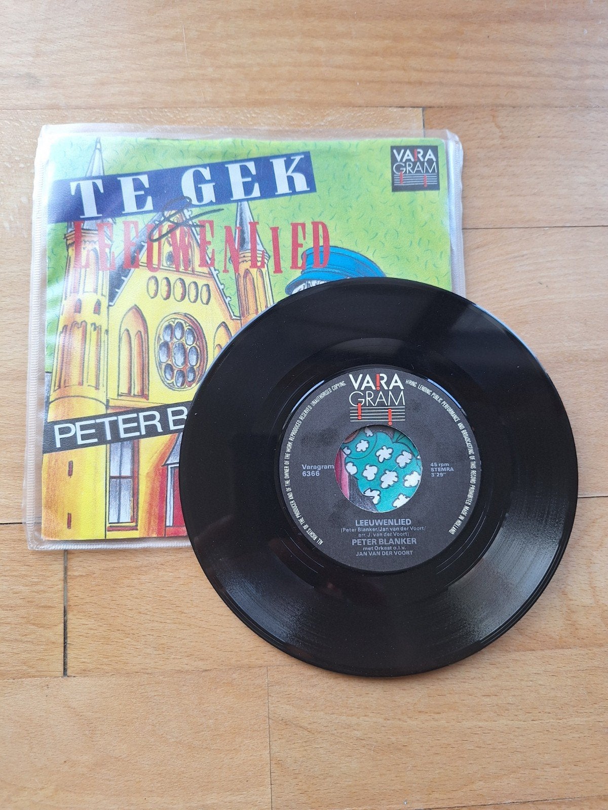 Peter Blanker - Te Gek! / Leeuwenlied (Vinyl Single), Gebruikt, 7 inch, Ophalen of Verzenden, EP