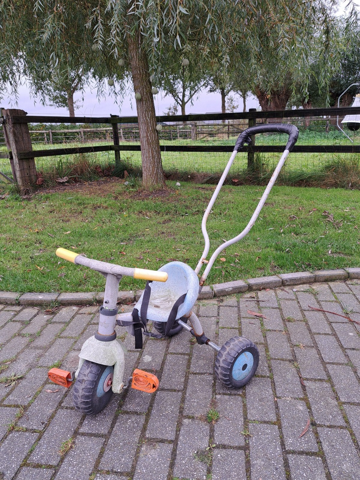 duwfiets, Ophalen, Gebruikt, Duwstang