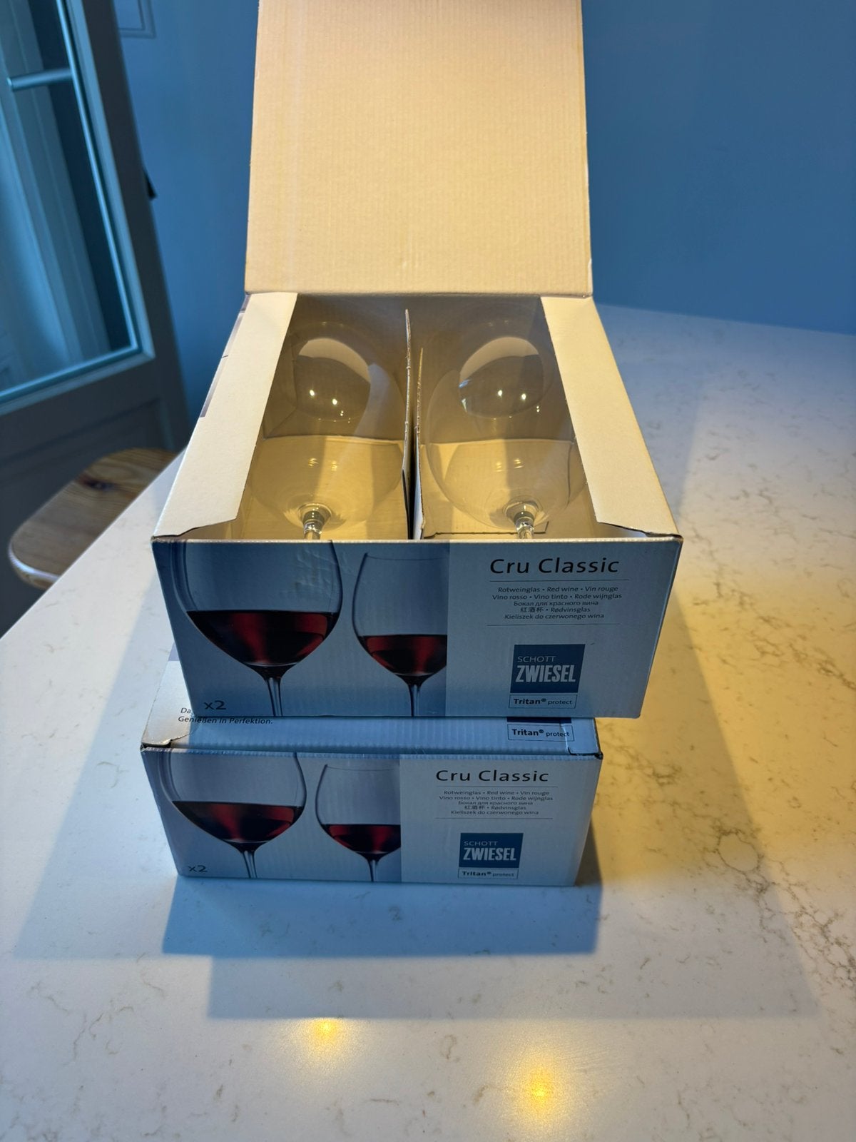 4x Schott Zwiesel rode wijnglazen, Ophalen, Nieuw