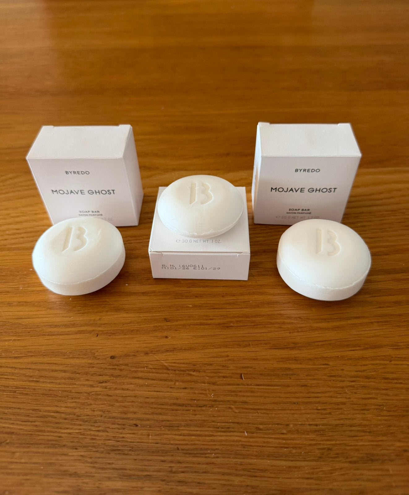 Set van 3 authentieke BYREDO Mojave Ghost zeepjes, Verzenden, Nieuw