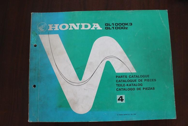Honda GL1000 K3 1980 motorcycle parts catalogue GL 1000, Ophalen of Verzenden, Honda