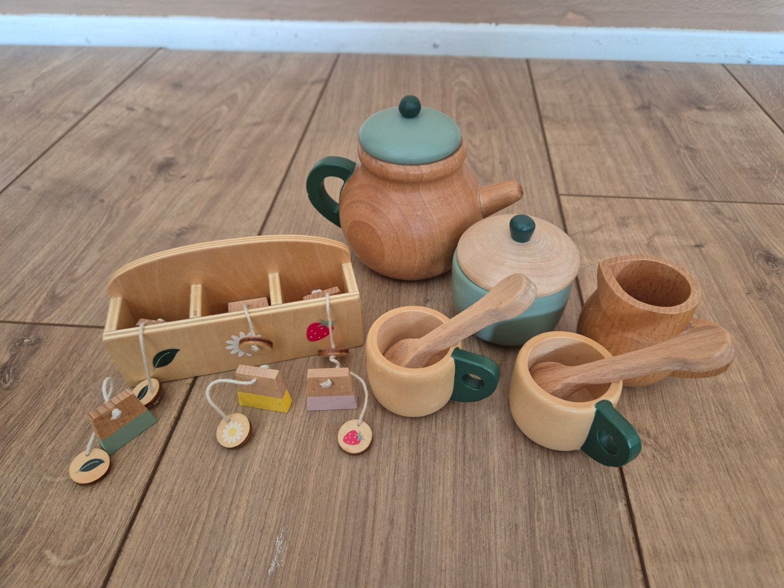 houten speelgoed thee setje, Ophalen of Verzenden