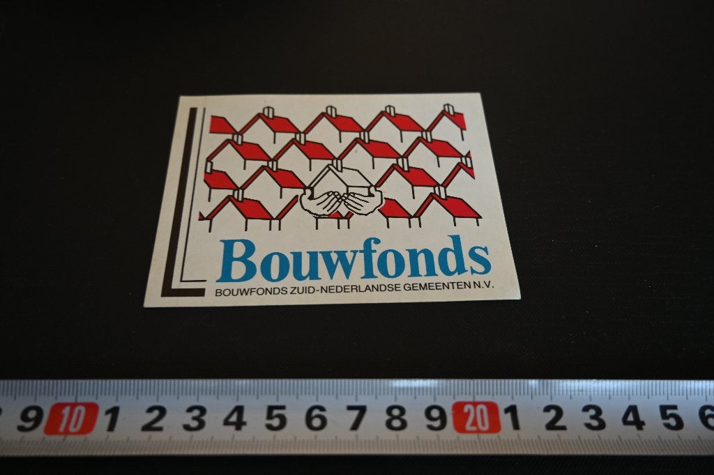 sticker bouwfonds zuid-nederlandse gemeenten nv, Ophalen, Zo goed als nieuw