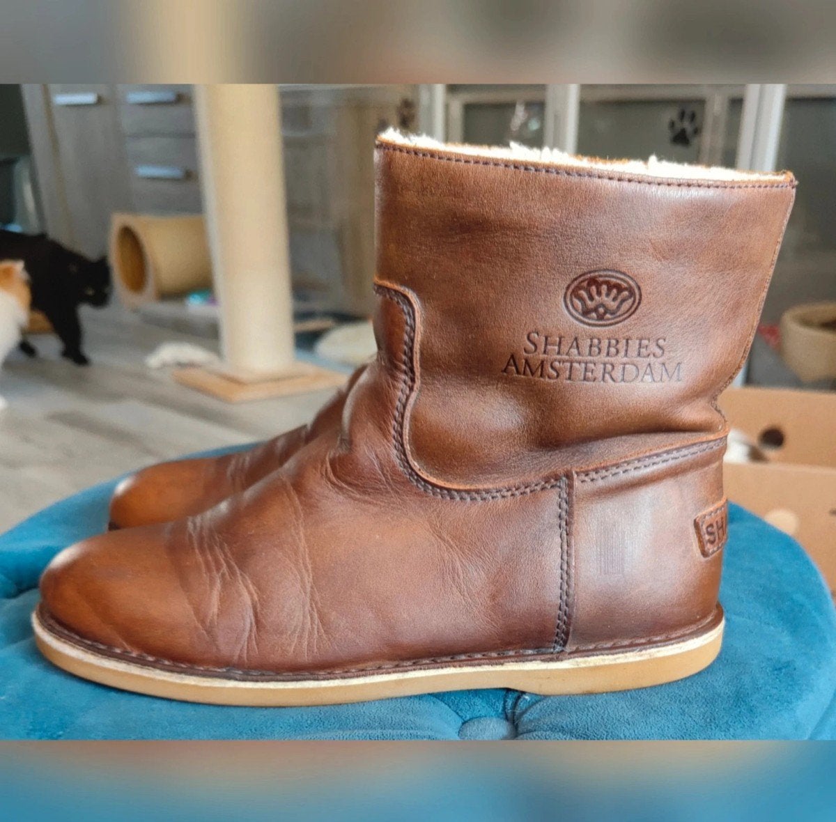 Mooie bruin leren enkellaarzen Shabbies Amsterdam maat 38, Kleding | Dames, Schoenen, Ophalen of Verzenden, Zo goed als nieuw