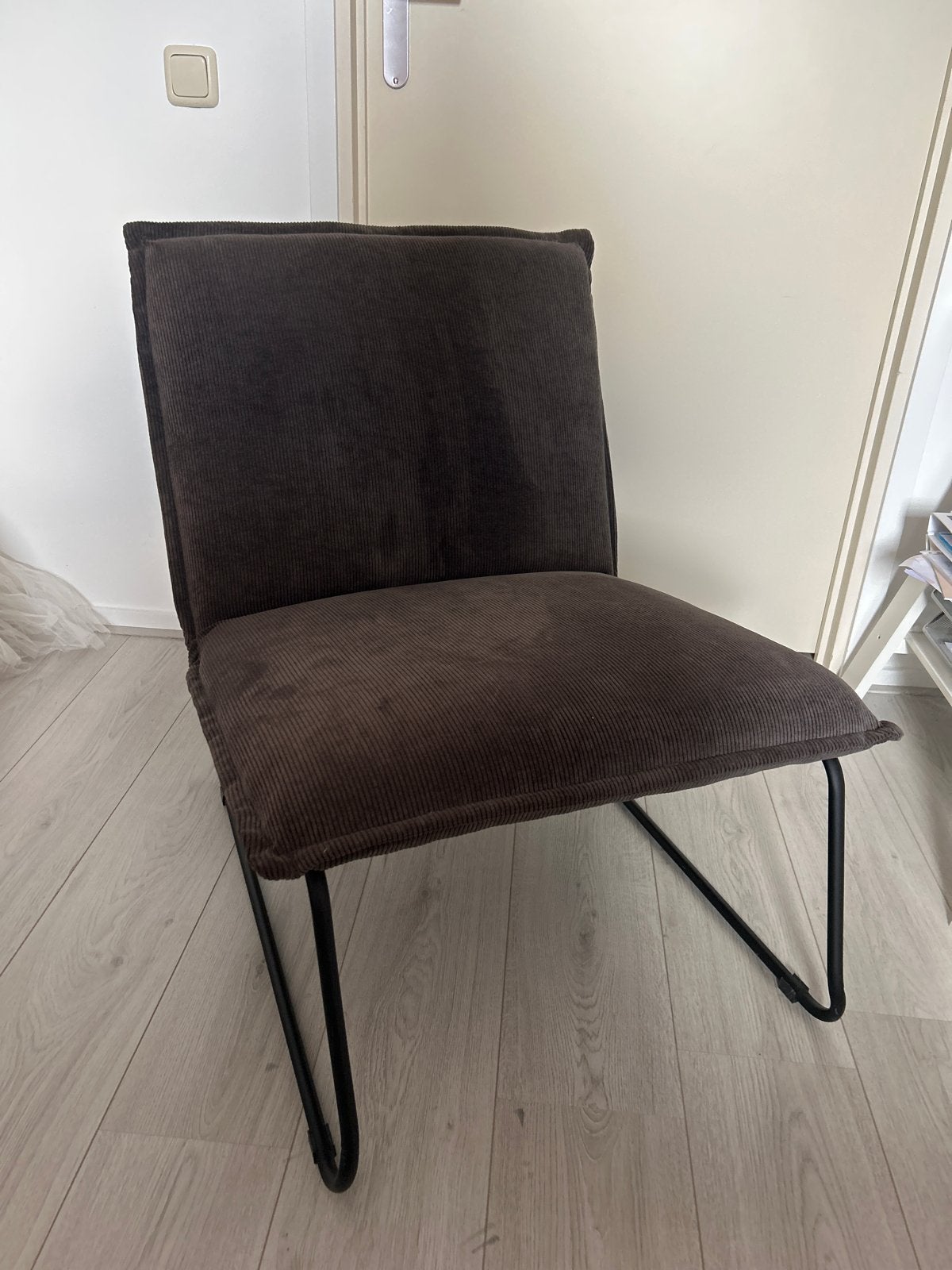 Antracietgrijze Fauteuil - Stoel - Zo goed als nieuw, Huis en Inrichting, Fauteuils, Ophalen, 75 tot 100 cm, Zo goed als nieuw