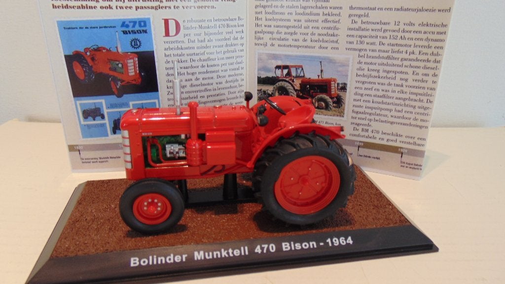 Model Tractor Bolinder Munktell 470 Bison - 1964 -1/32, Ophalen of Verzenden, Zo goed als nieuw, Tractor of Landbouw, Overige merken