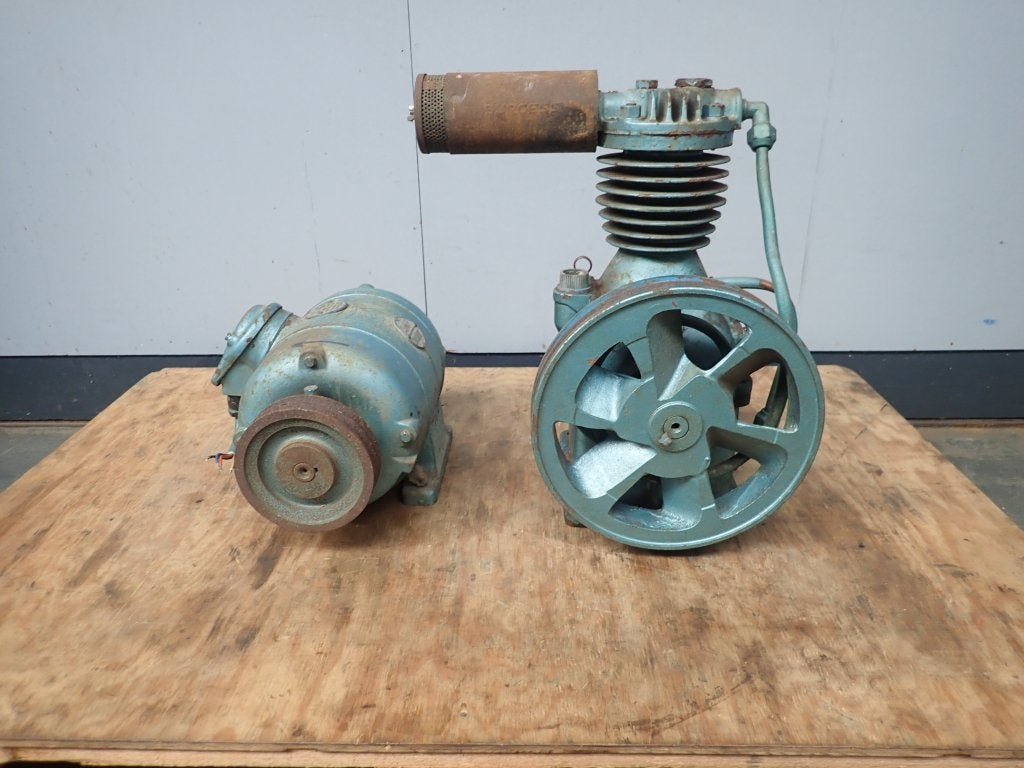 Broom & Wade AC6 Compressor met EMF Dordt 262D motor 1,1kw, Doe-het-zelf en Verbouw, Niet ingevuld, Gebruikt, Niet ingevuld, Ophalen of Verzenden