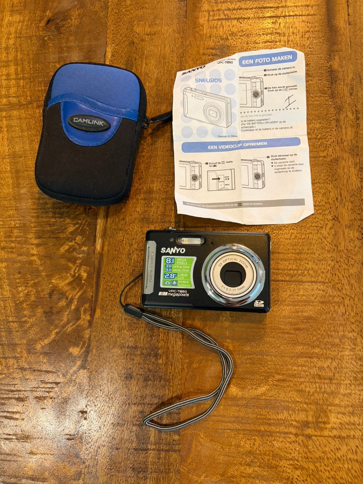 Sanyo Xacti VPC-T850 camera, Ophalen of Verzenden, Gebruikt, Accu, Overige Merken