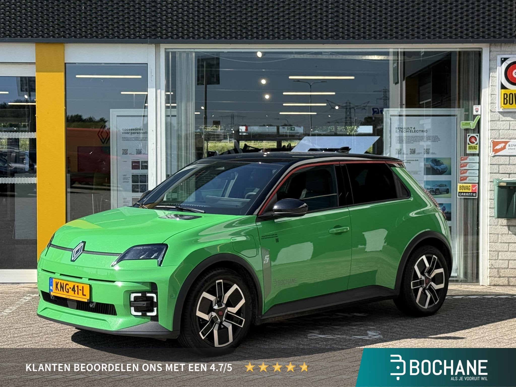 Renault 5 comfort range techno 52 kWh | Demo | Pack Winter |, Auto's, Stof, Origineel Nederlands, 500 kg, Te koop