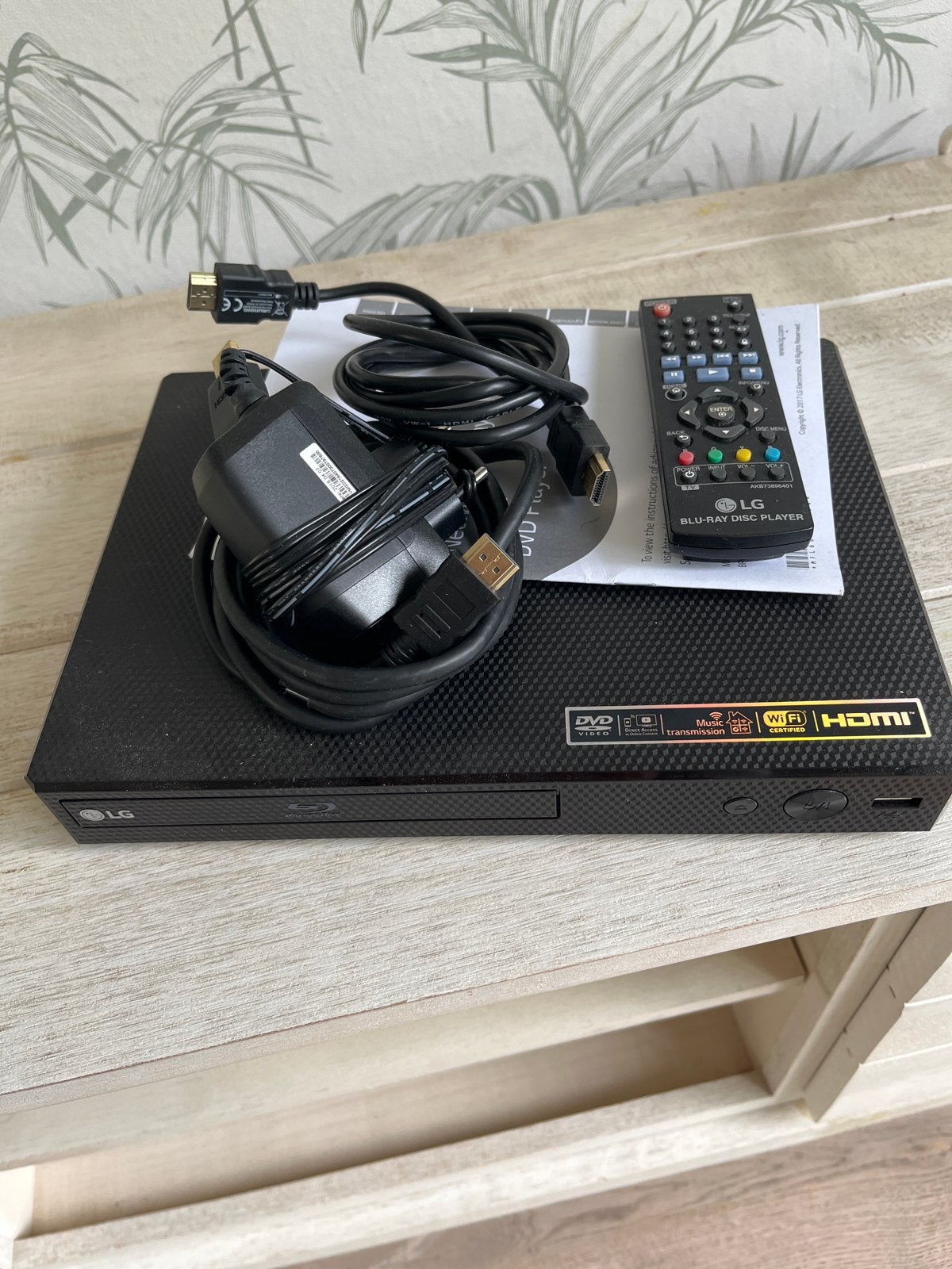LG Blu-ray Disc Speler met Wi-Fi en HDMI, Ophalen, Zo goed als nieuw, LG, Wi-Fi