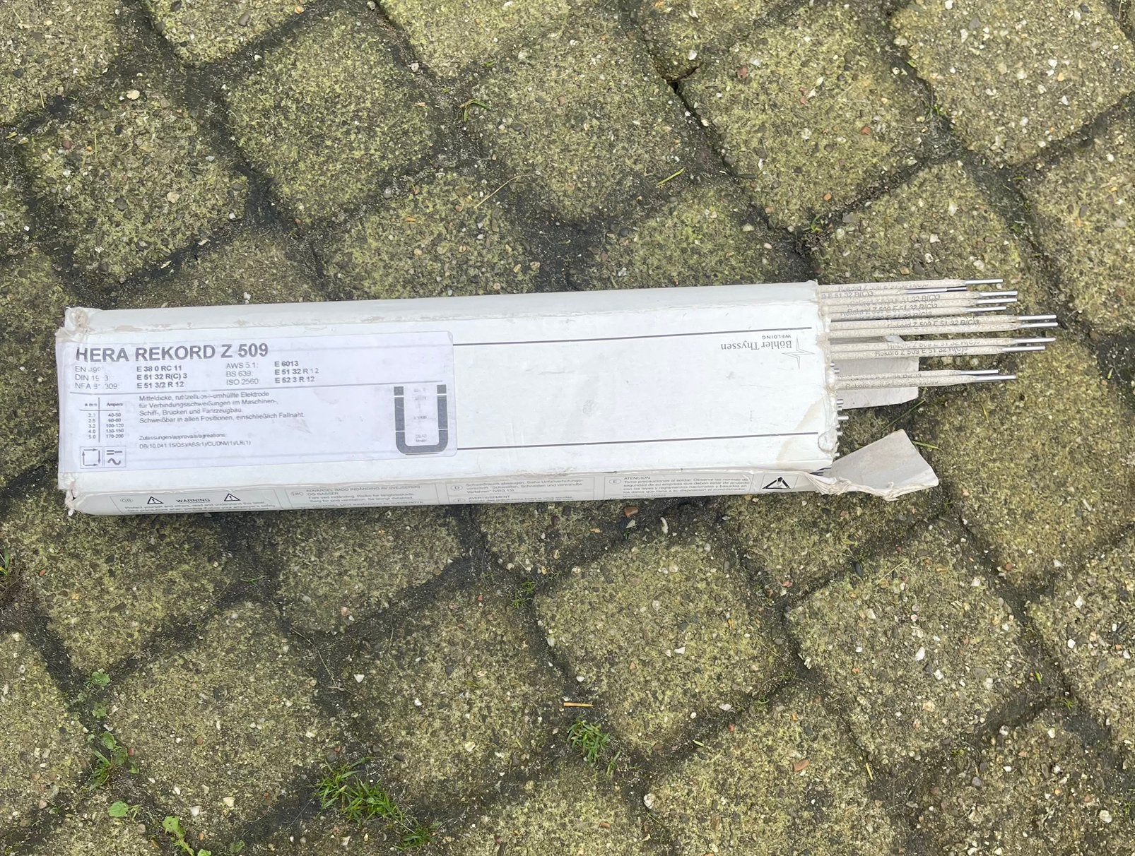 laselektroden Hera Rekord Z 509 2,5mm 60-80 Ampere, Ophalen, Nieuw