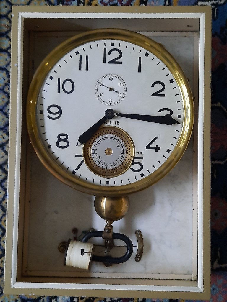 Brillie moeder-schakelklok (made in France 47), Antiek en Kunst, Ophalen of Verzenden