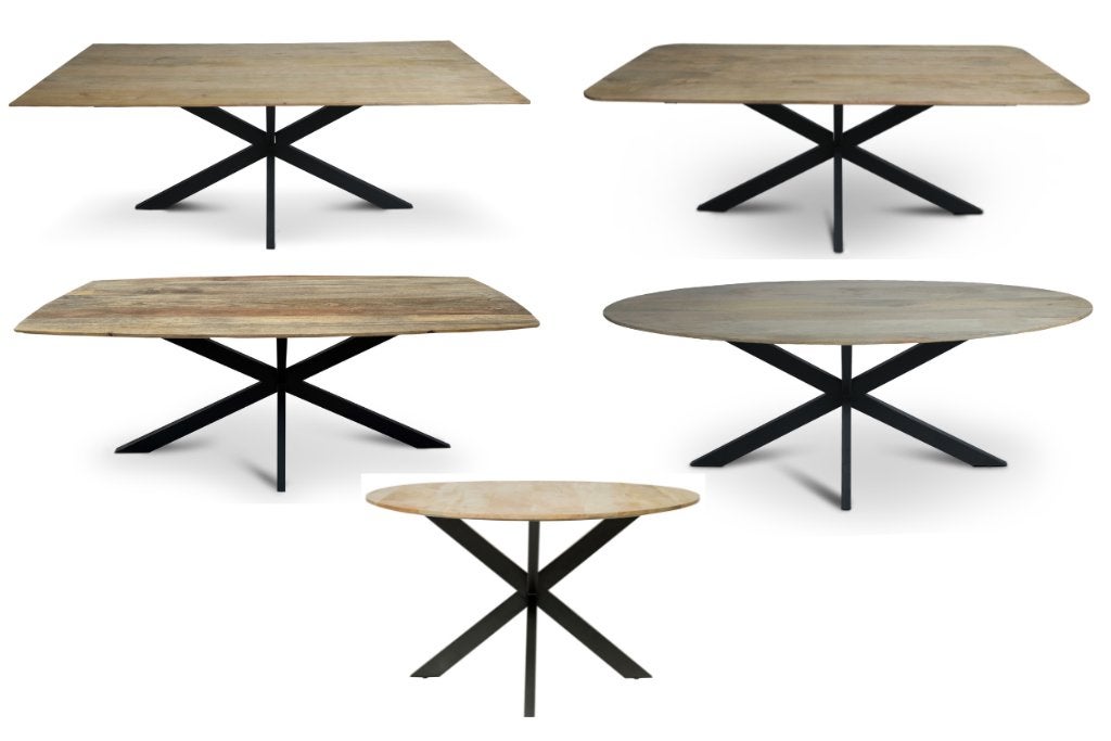 NATUREL TAFELS | Mango | 70-300 cm | 5 vorm | PARTIJVERKOOP, Nieuw, 50 tot 100 cm, 150 tot 200 cm, Overige vormen