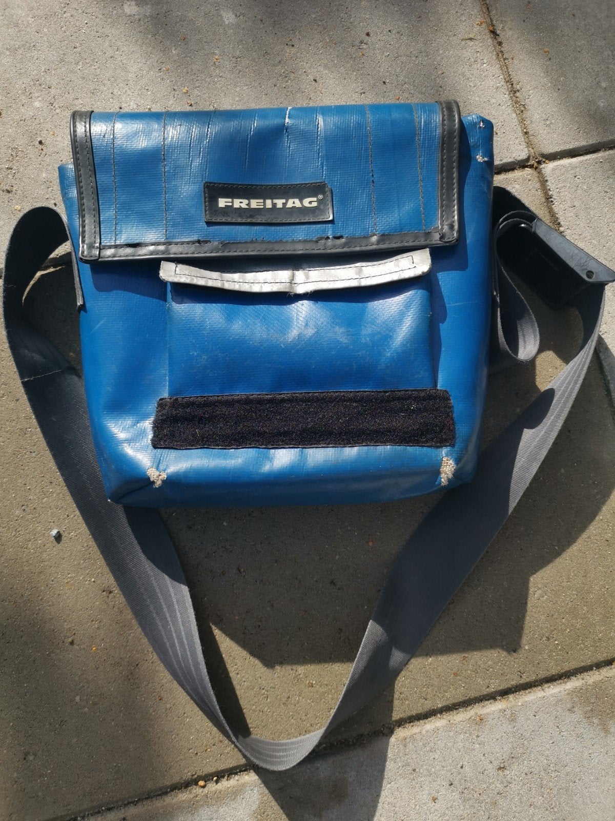 Freitag Schoudertas - Kobalt Blauw Vintage, Ophalen of Verzenden, Gebruikt, Blauw, Schoudertasje
