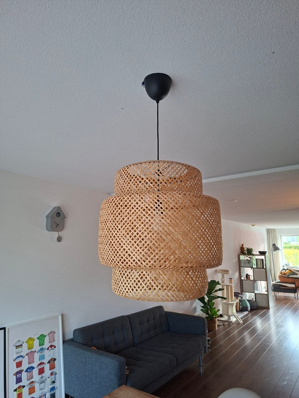 IKEA Sinnelig lamp. 2 stuks!, Huis en Inrichting, Ophalen, Zo goed als nieuw, Natuurlijk materiaal, E27 (groot)