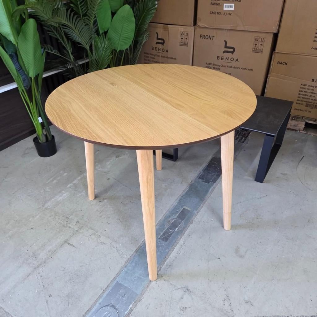 Uitschuifbare Ronde Bistrotafel/Eettafel Oqui van Kave Home, Ophalen