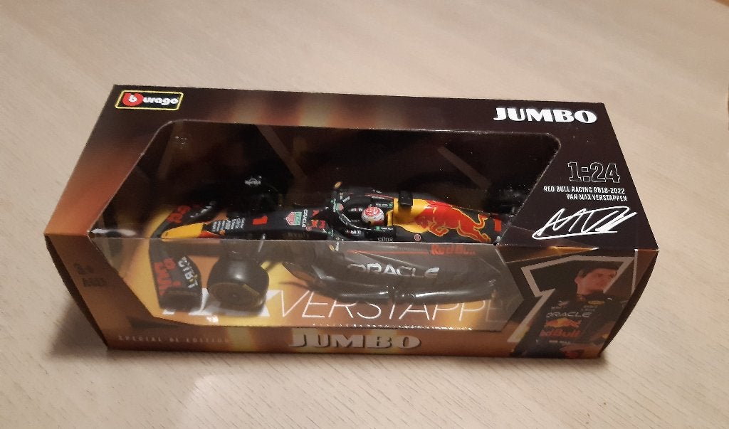 Max Verstappen RB18 2022 Red Bull Racing Jumbo, Ophalen of Verzenden, Nieuw, Auto, Bburago