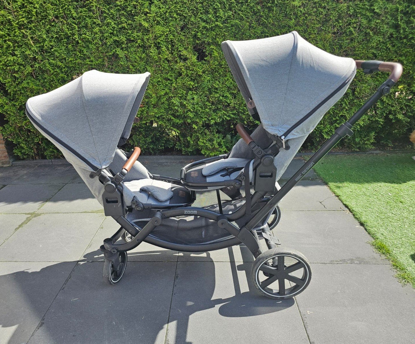 Dubbele buggy ABC zoom, Ophalen, Gebruikt