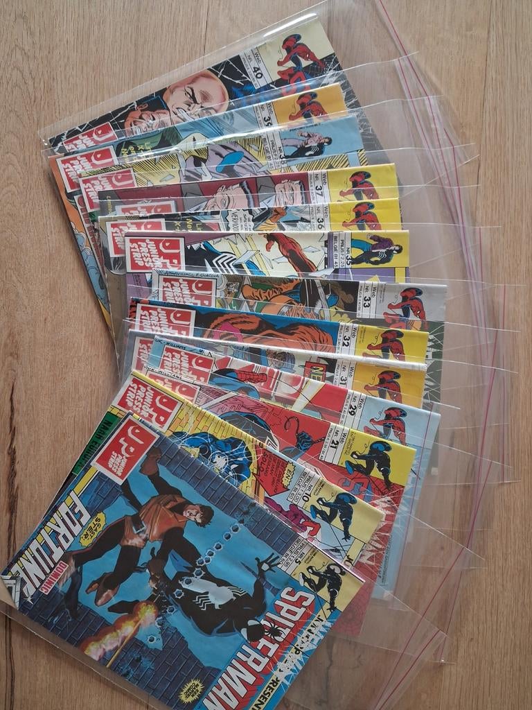 Spidermanstrips, Eén stripboek, Ophalen, Gelezen