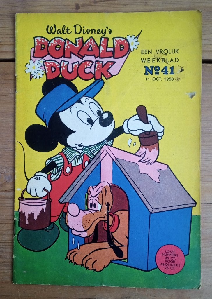 Donald Duck 11 october 1958 nr 41, Boeken, Eén stripboek, Ophalen of Verzenden, Gelezen