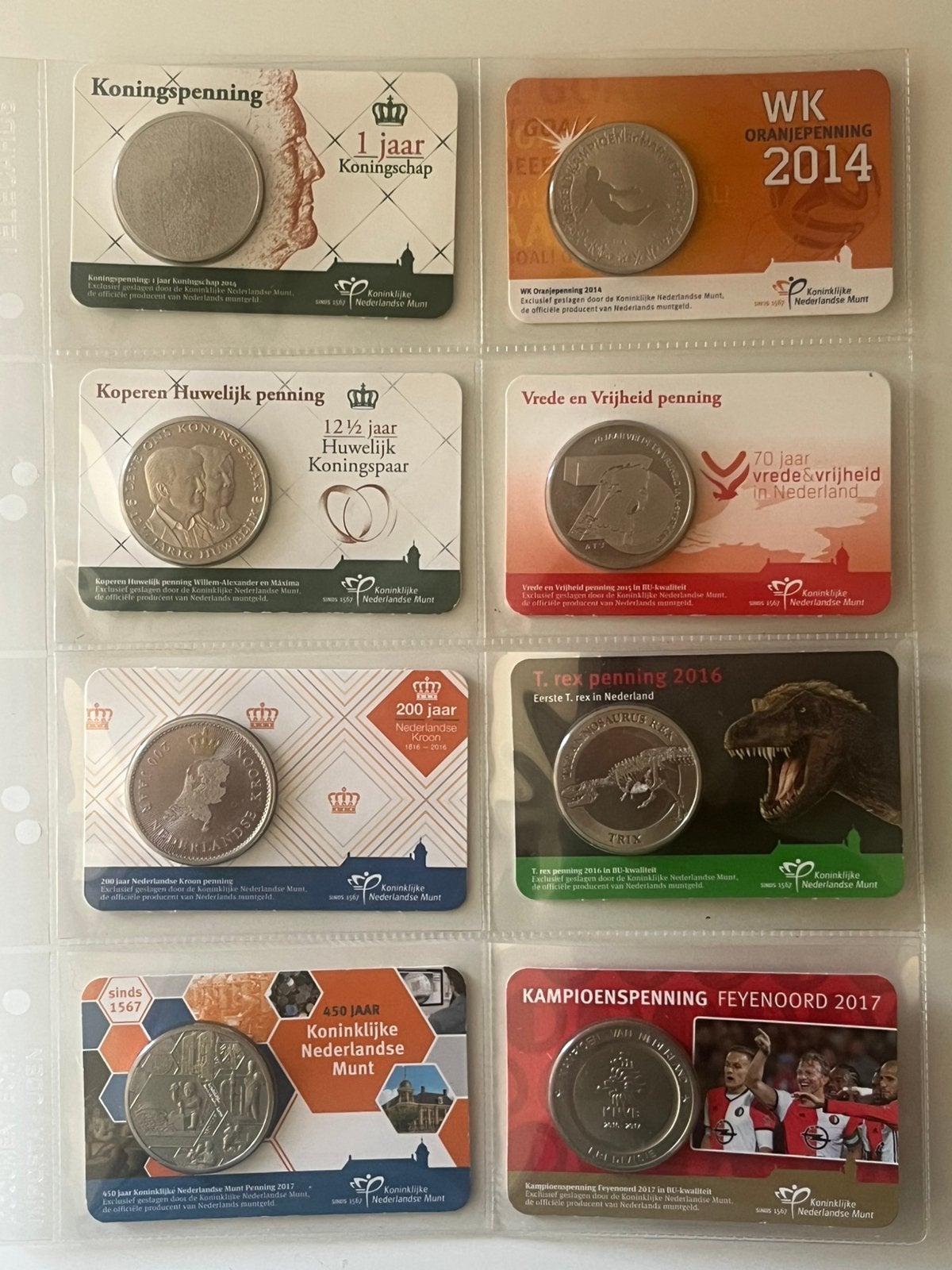 40x Coincards Koninklijke Nederlandse Munt €9,95 per stuk, Verzenden, Koningin Beatrix, Euro's