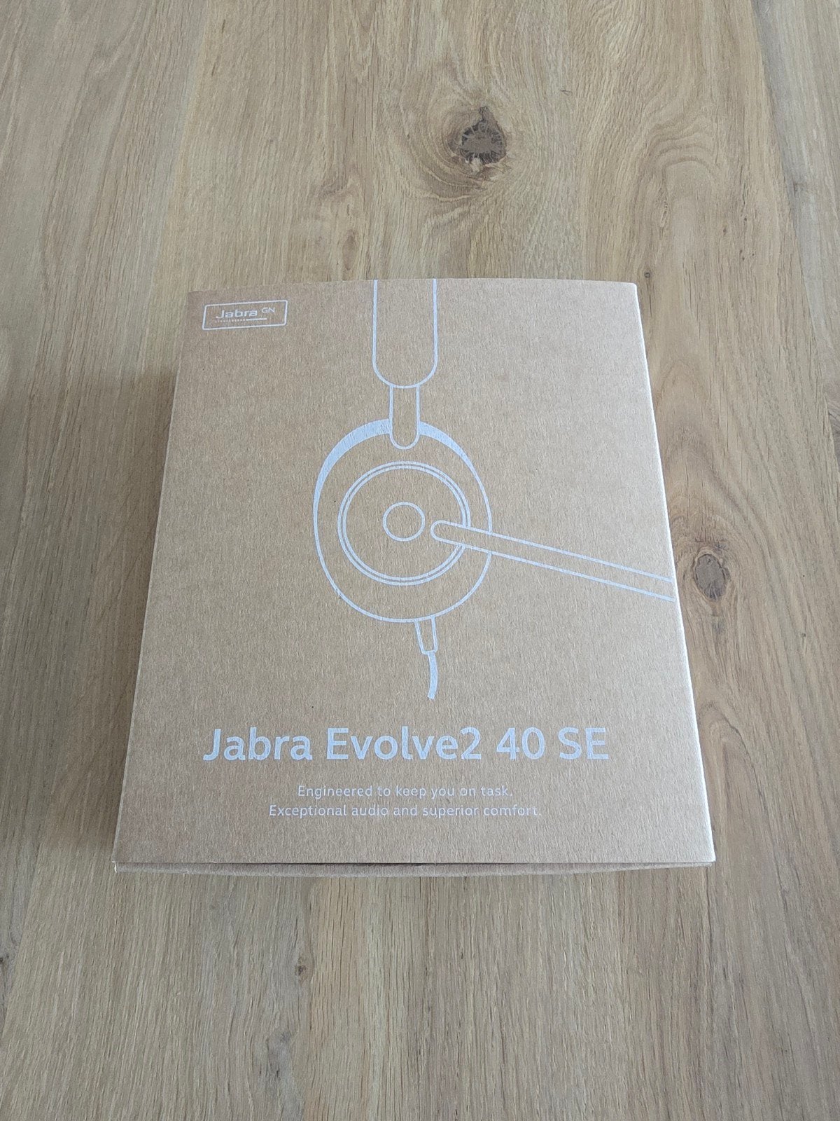 Nieuwe Jabra Evolve2 40 SE USB-C MS Stereo Headset Zwart, Draagtas/etui, Nieuw, Ophalen of Verzenden, Over-ear