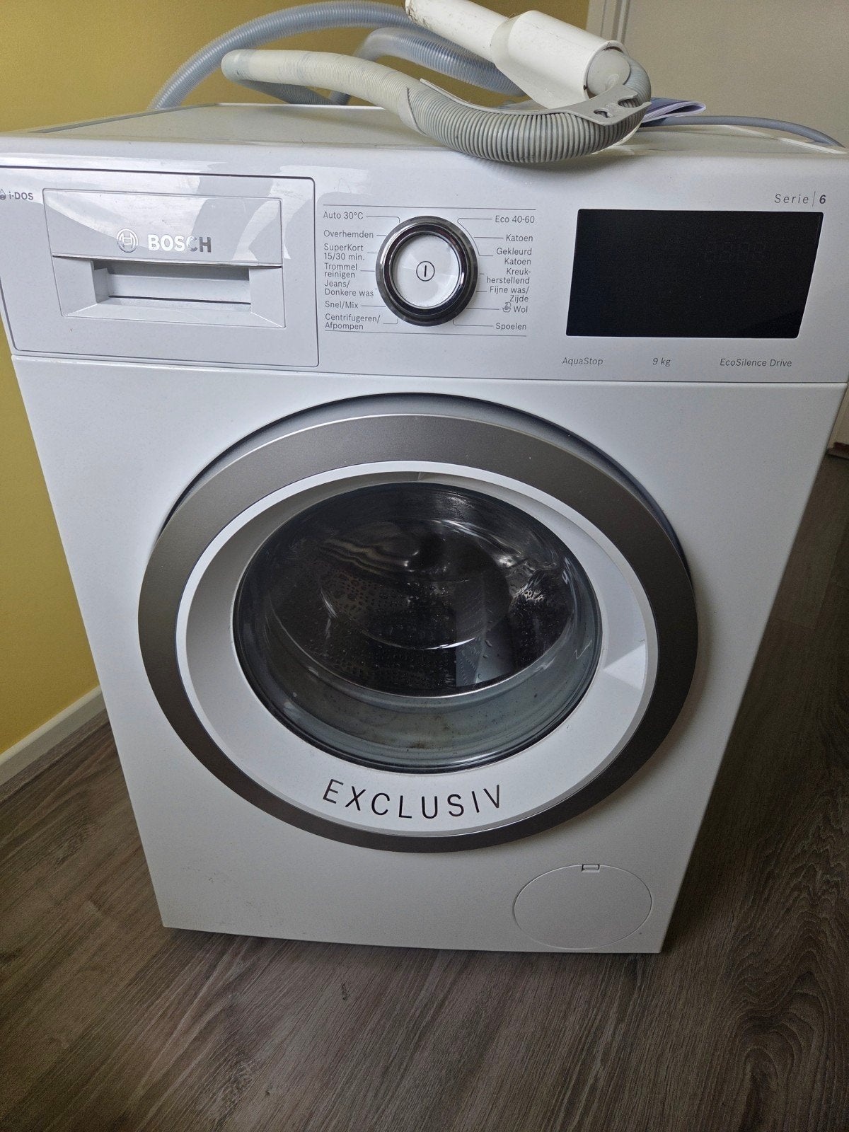 Bosch Serie 6 Exclusiv Wasmachine 9 kg EcoSilence Drive, 1200 tot 1600 toeren, Energieklasse A of zuiniger, 8 tot 10 kg, Ophalen of Verzenden